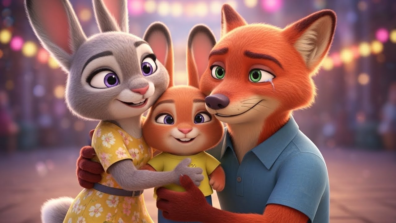 When Dad Fox Nic Lost His Little Bunny Son Nock in Zoomania City | Emotional Family Story Animation