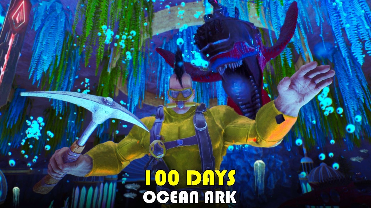 I Spent 100 Days in Ocean ARK… But with EVERY Mod Installed!
