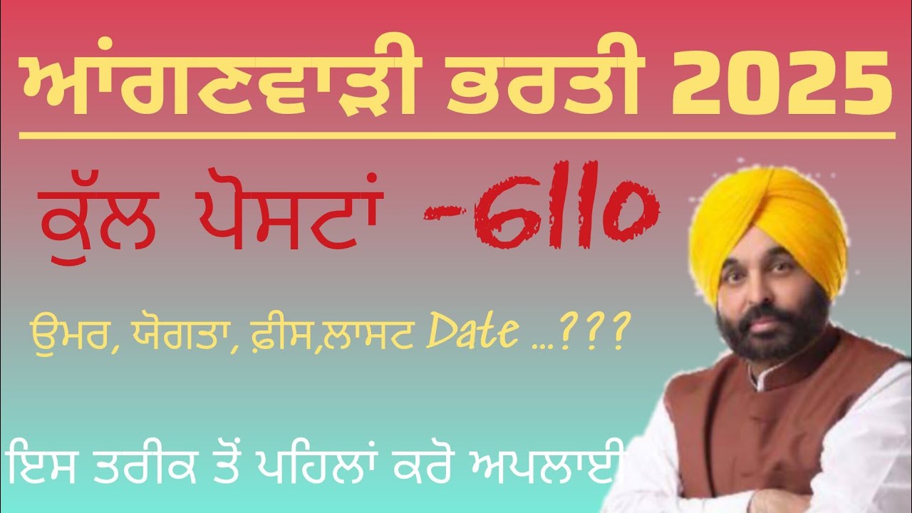 Anganwadi Online Apply Vancany 2025 | Anganwadi Online Recruitment 2025 | Manraj E Service