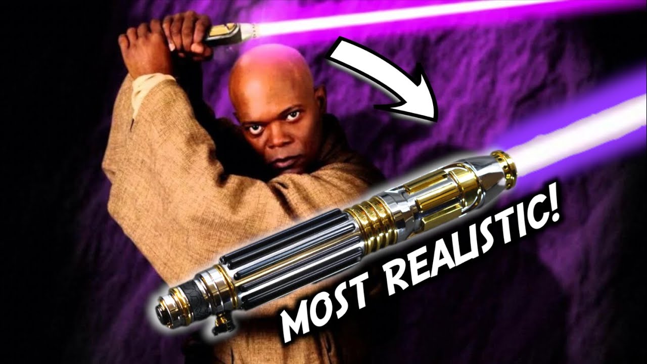 Most Realistic Mace Windu Neopixel Lightsaber! (CCSabers)