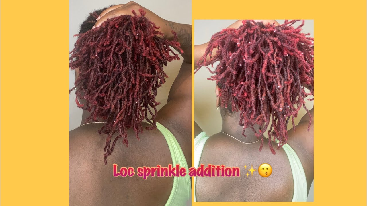 FINALLY ADDING ON MY LOC SPRINKLES 😗✨ DIY micro locs