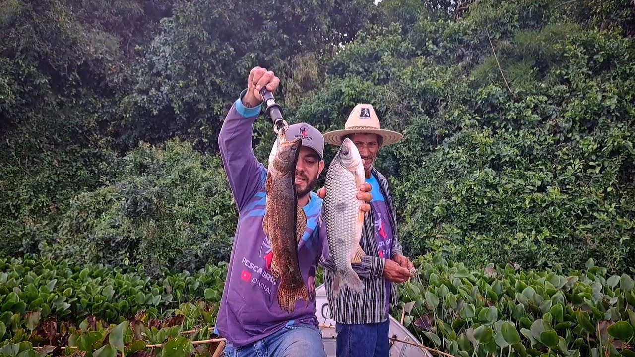 AINDA ERA DIA QUANDO OS BRUTO APARECEU MÁS FOI A NOITE QUE PEGAMOS OS MAIORES PEIXES /PESCARIA RAIZ.