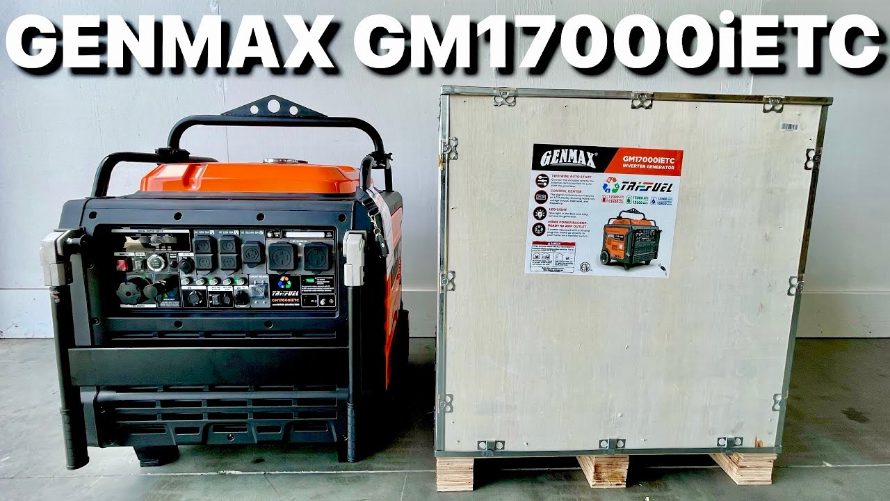 GENMAX GM17000iETC Tri Fuel Inverter Generator unboxing