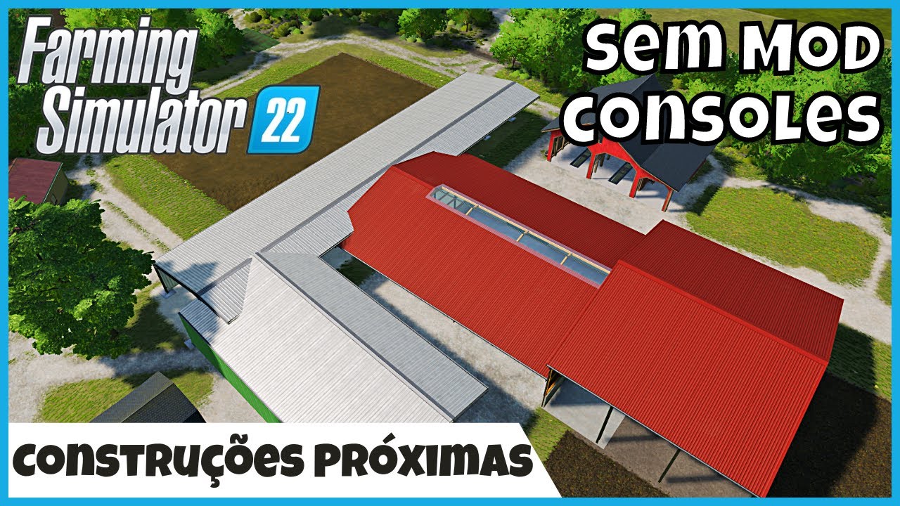 FS22 | MODO LIVRE Como Colocar Construções PRÓXIMAS à Outra / Dentro, Sem Mod | FARMING SIMULATOR 22
