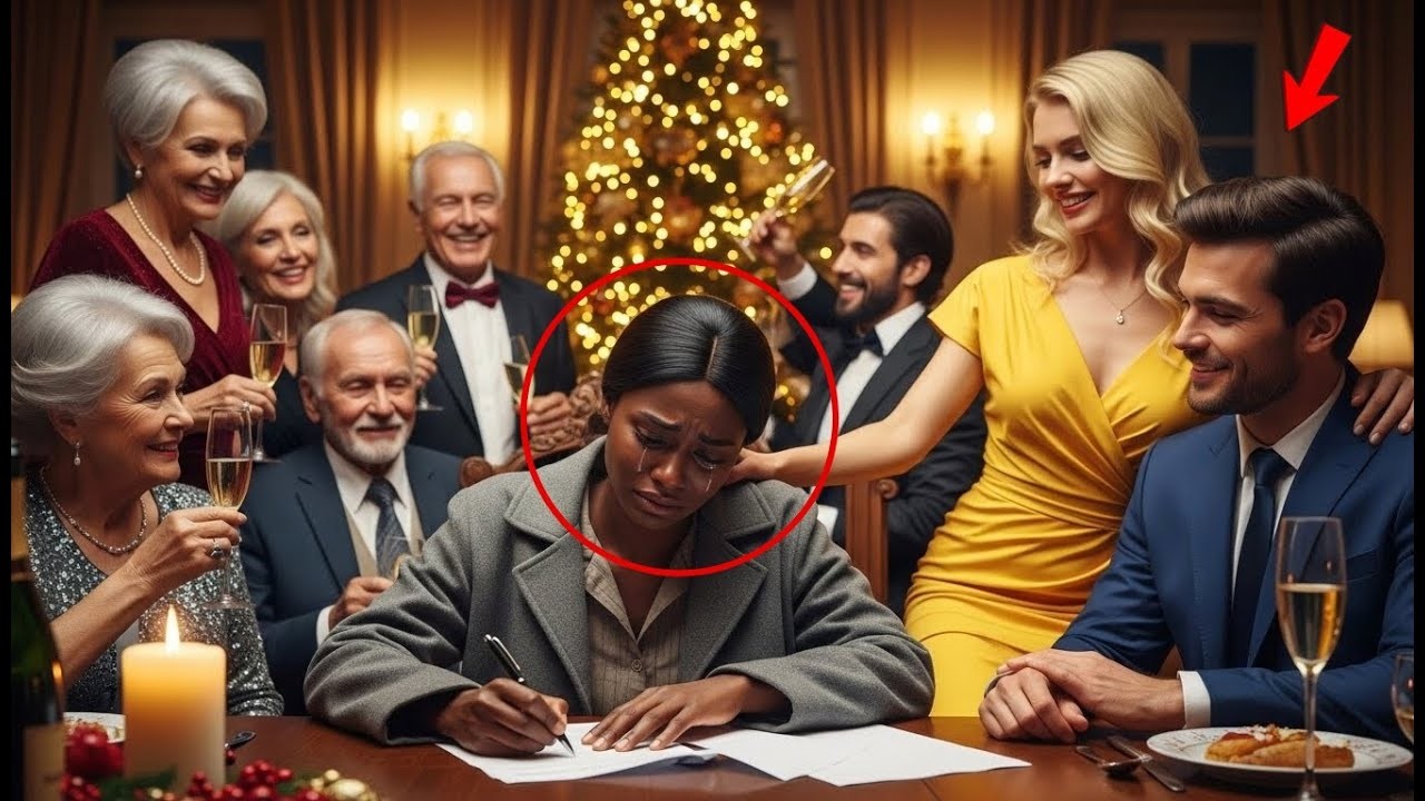 She Broke in Tears Signing Divorce Papers at the Christmas Party—Unaware She Was the Billionaire’