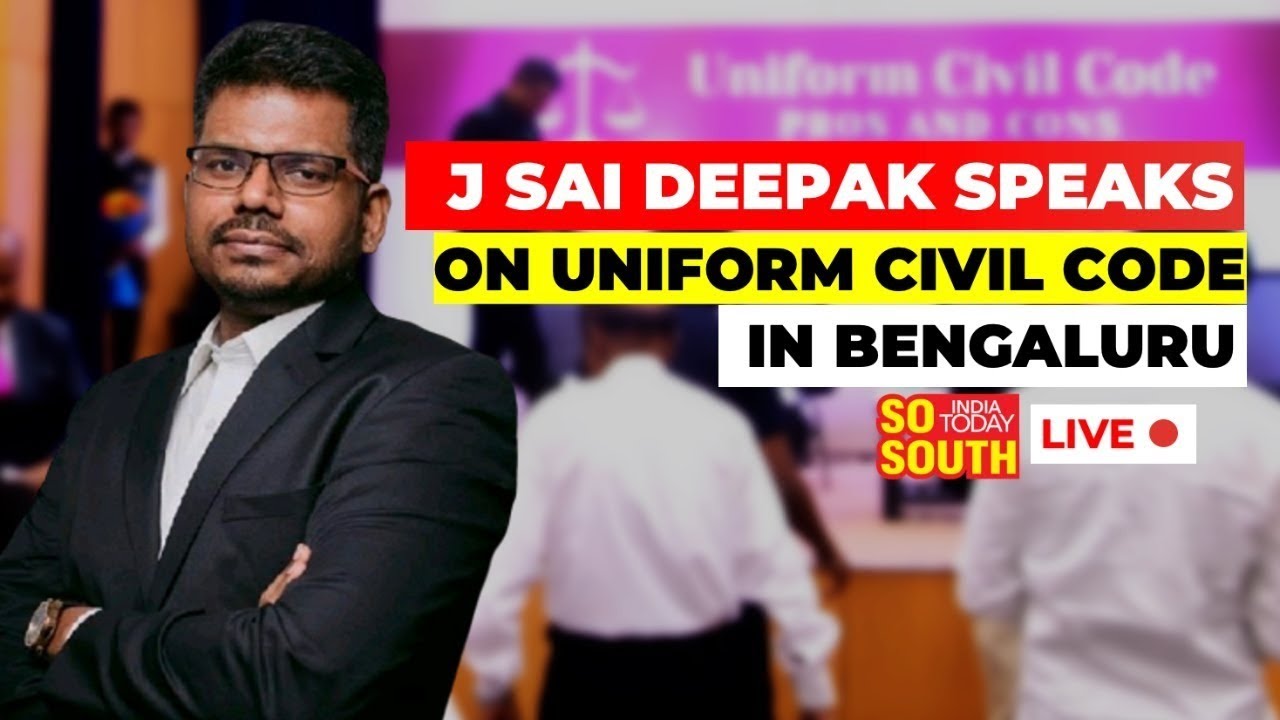 J Sai Deepak Marathon Lecture on Uniform Civil Code | Full Speech | Latest | SoSouth