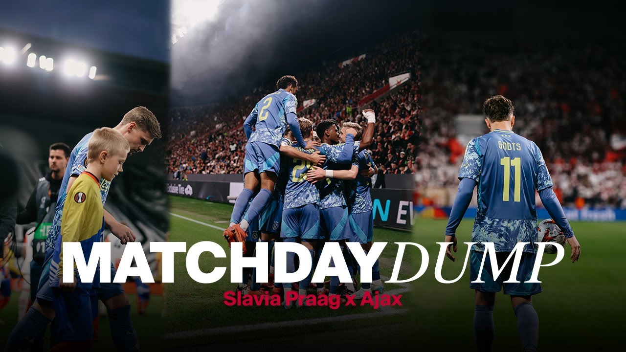 Matchday dump: Slavia Praag - Ajax 🎥 | Hectic match in Prague 🤯😮