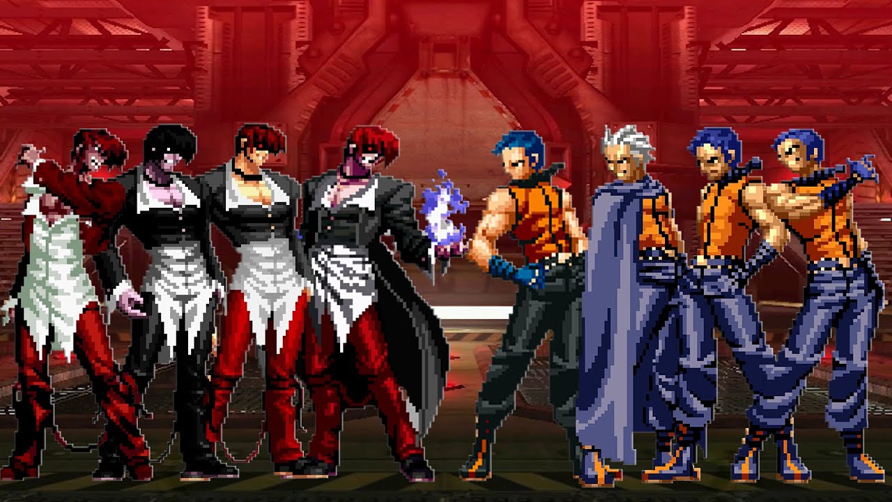 [KOF MUGEN] Iori Yagami Team vs K9999 Team