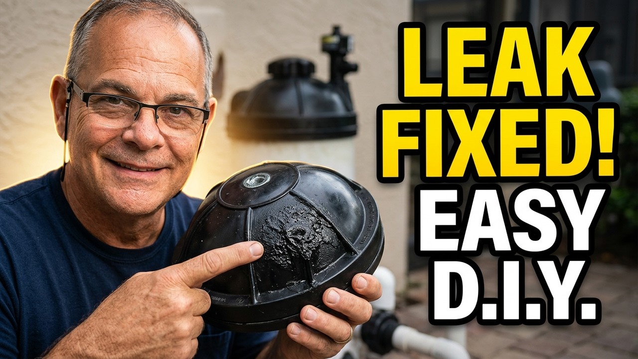 Pool Filter Housing Lid Leak. Simple Repair.