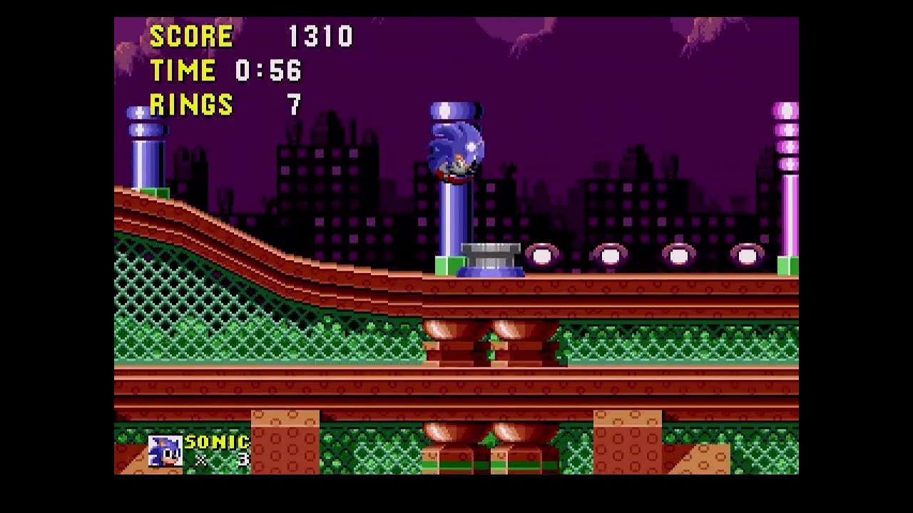 Sonic The Hedgehog 1 ''Spring Yard Zone'' with Touhou Soundfont