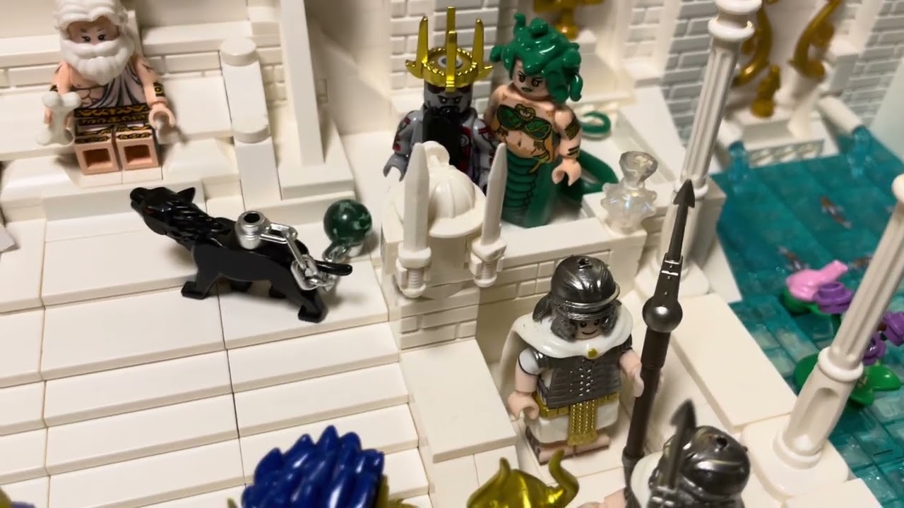 Minifig Zeus Medusa, Athena, Poseidon, Hades, etc… God’S of Mythology Kingdom MOC