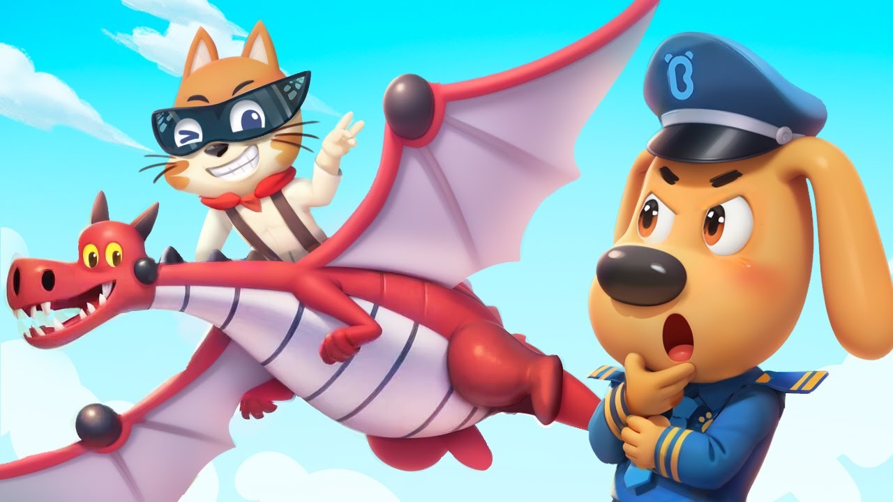 Polisi Melawan Naga Api 🔥| Animasi Lucu | Kartun Anak-anak | Kepala Polisi Labrador