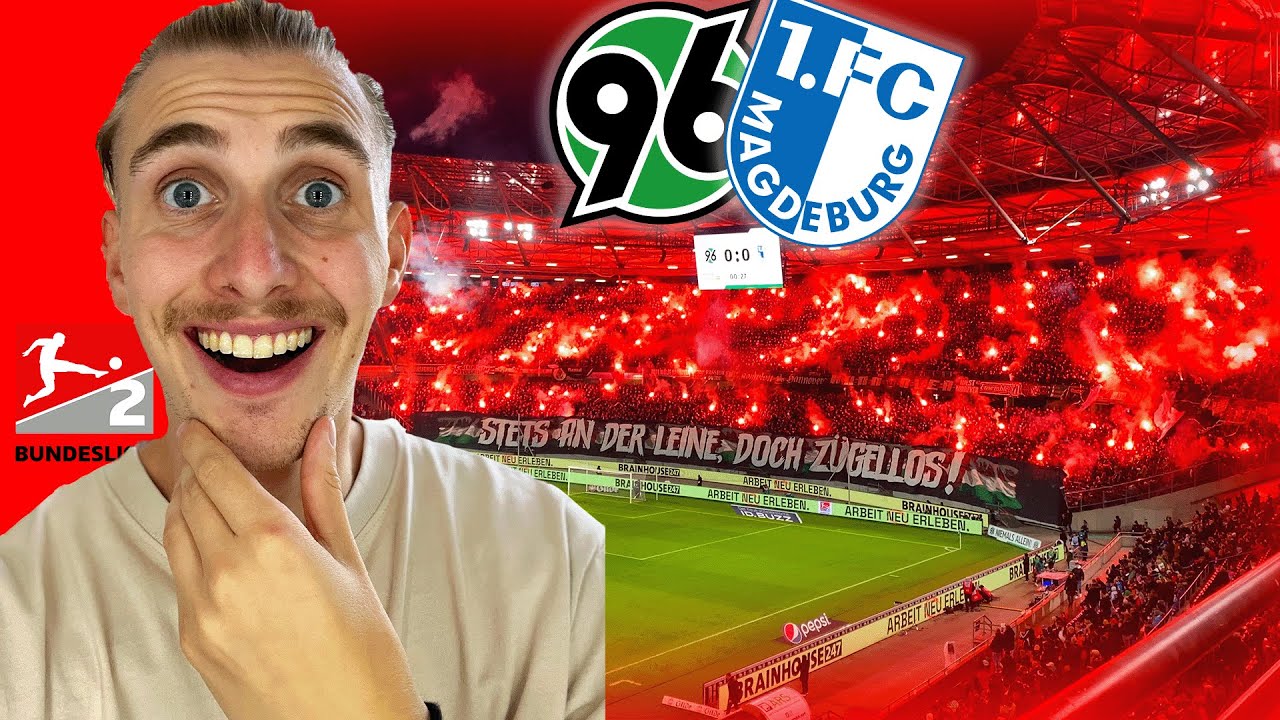 PYRO-SHOW und GRANDIOSE STIMMUNG 🔥💥 | HANNOVER 96 - MAGDEBURG STADIONVLOG 😍