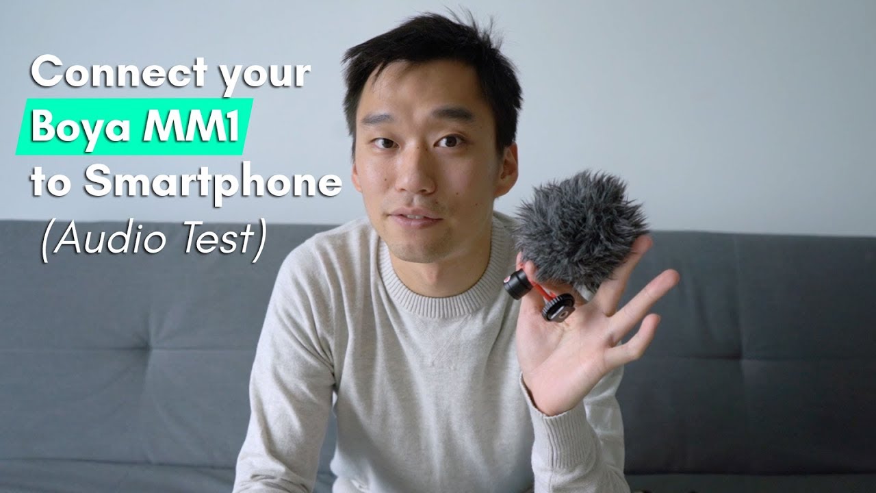 Connect your Boya MM1 to Smartphone (Boya vs onboard Mic!)