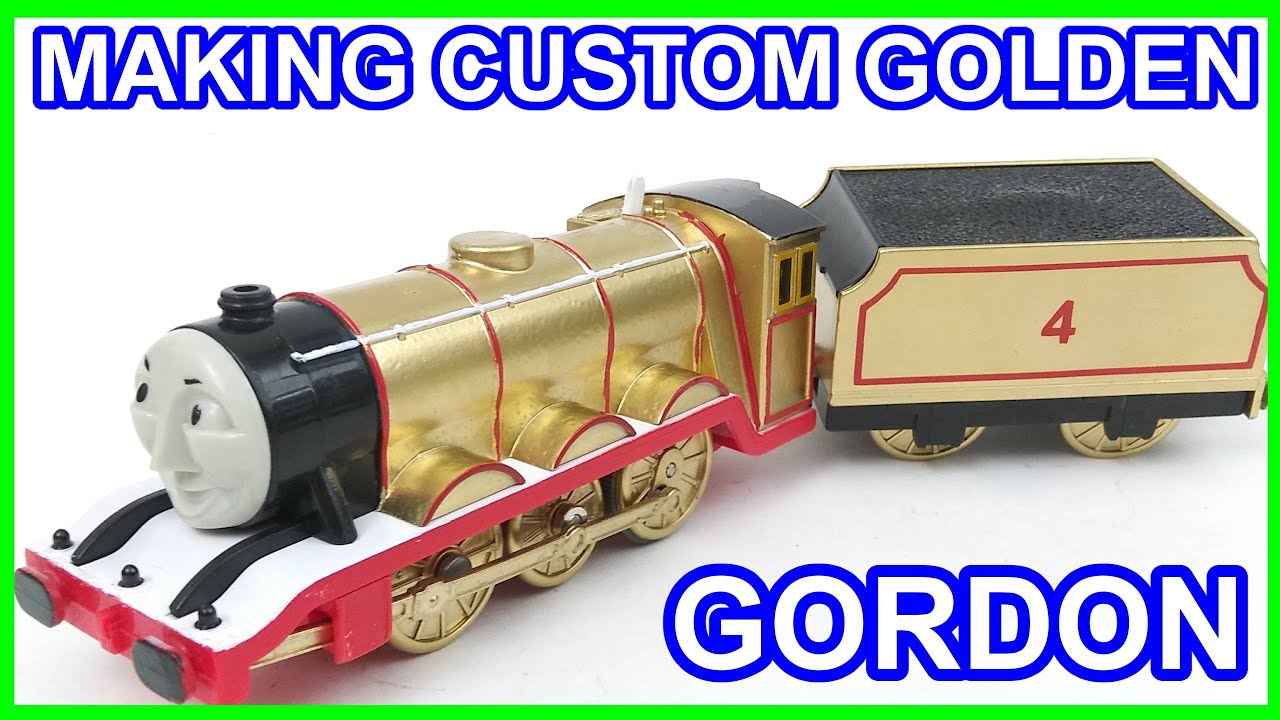 Making custom Golden Gordon Thomas and friends Trackmaster