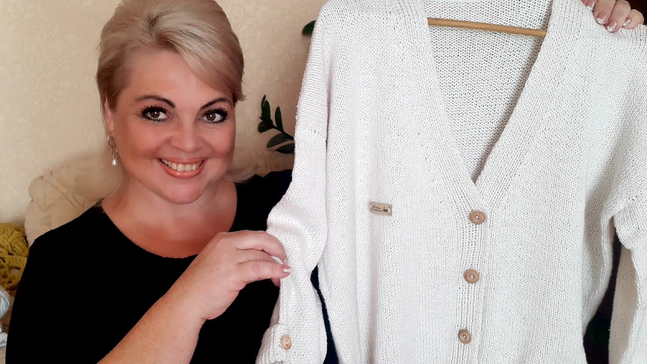 Я его ДОВЯЗАЛА!!!🧶 / показываю КАРДИГАН и отвечаю на вопросы 🌝😘 #пряжапапирус