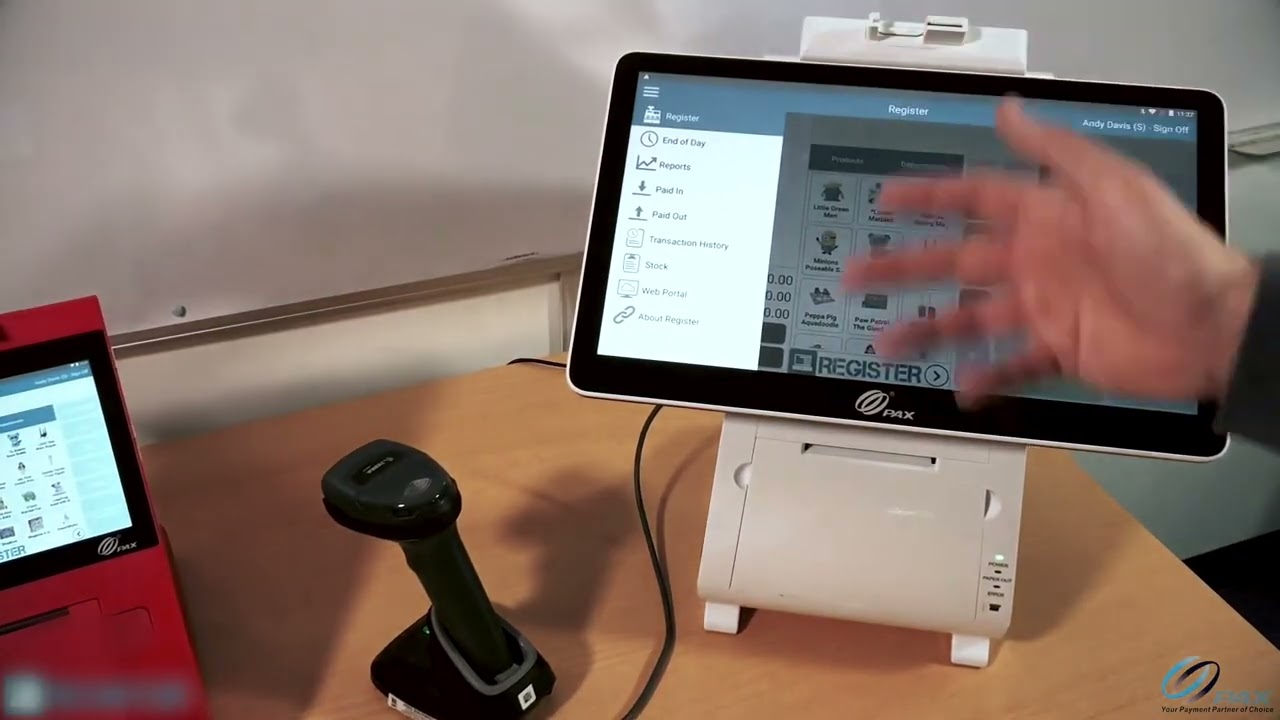 Discover how PAX devices integrate card payments, receipt printing and complete stock...