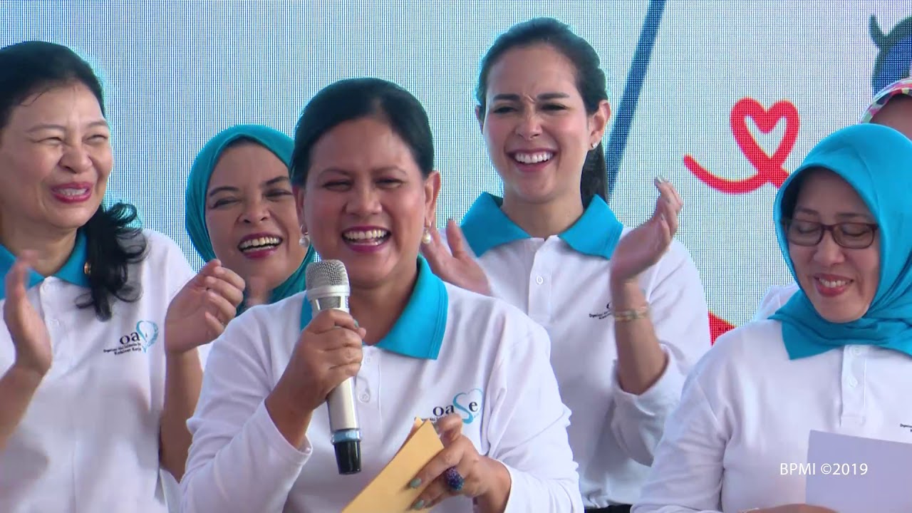 Ibu Negara dan OASE Sosialisasi Gerakan Indonesia Bersih, Bekasi, 16 September 2019