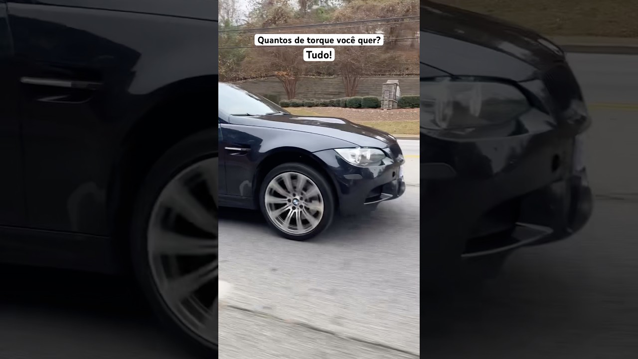 BMW E92 M3 quase saindo do ch&atilde;o! Quanto de torque ser&aacute; que tem?