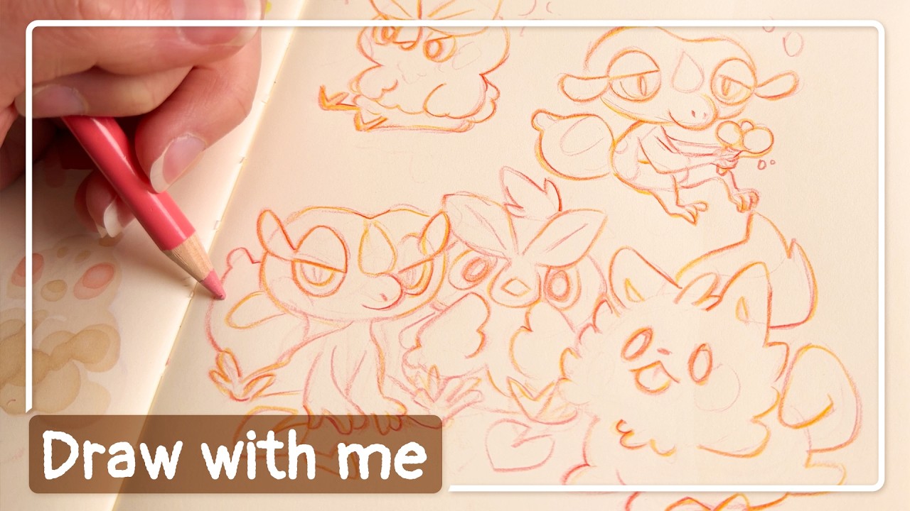 Draw with me ✿ Drawing Pokémons!