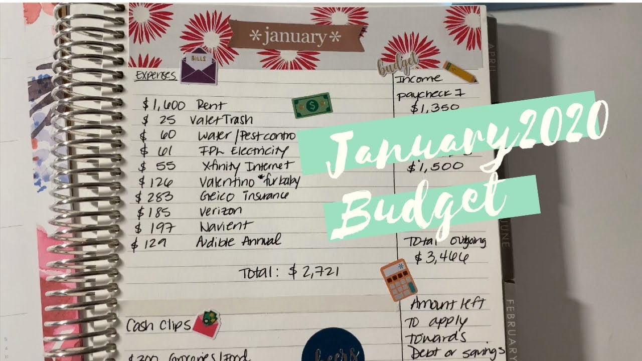 Jan 2020 Budget 💰💵💳