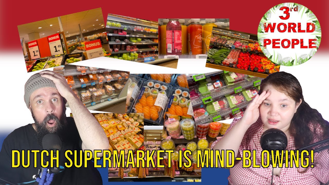 3rd WORLD PEOPLE DISCOVER  A DUTCH SUPERMARKET IN AMSTERDAM | NETHERLANDS REACTION