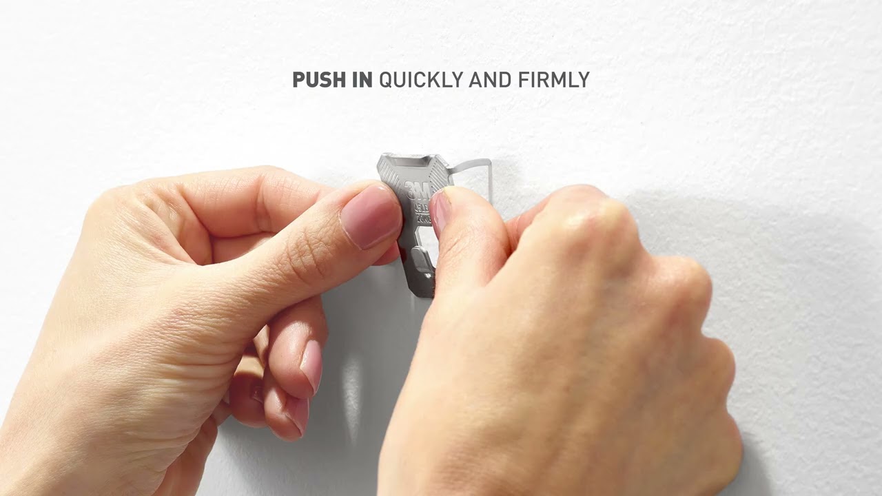 How To Install The 3M CLAW&trade; Drywall Picture Hanger for Heavyweight Items