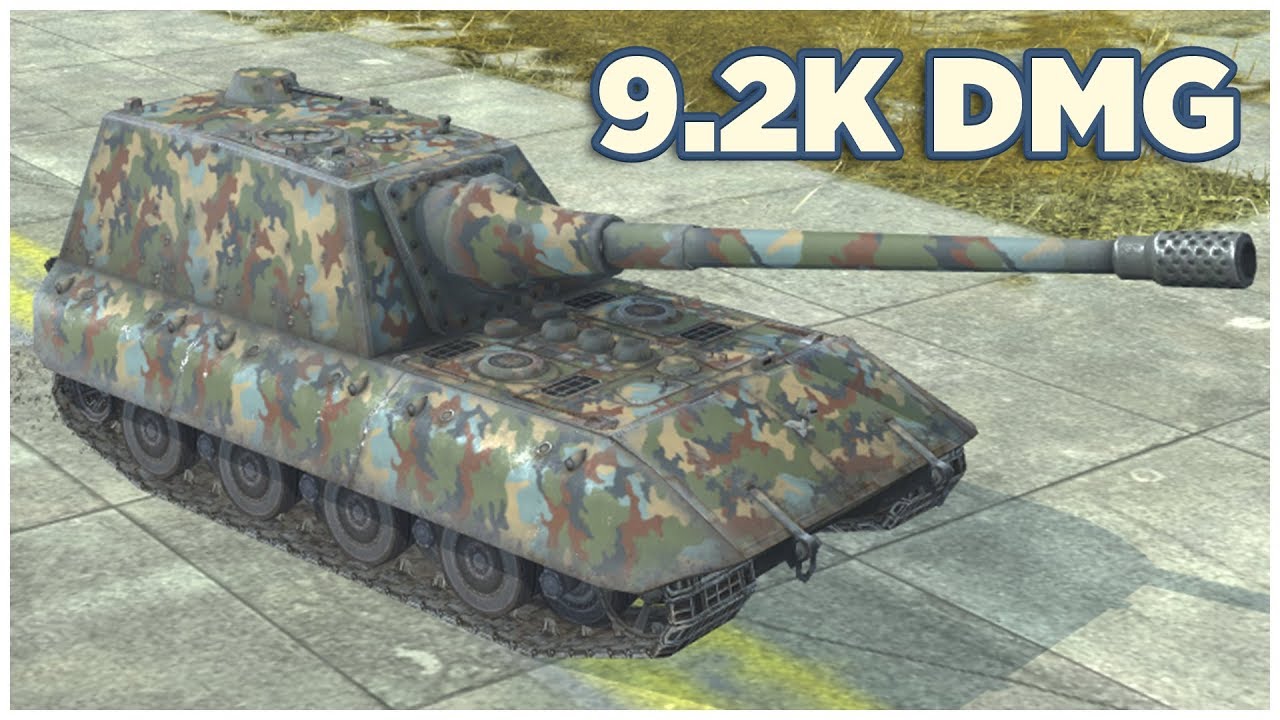 Jagdpanzer E 100 • 9.2К УРОНА • 6 ФРАГОВ • WoT Blitz Replay
