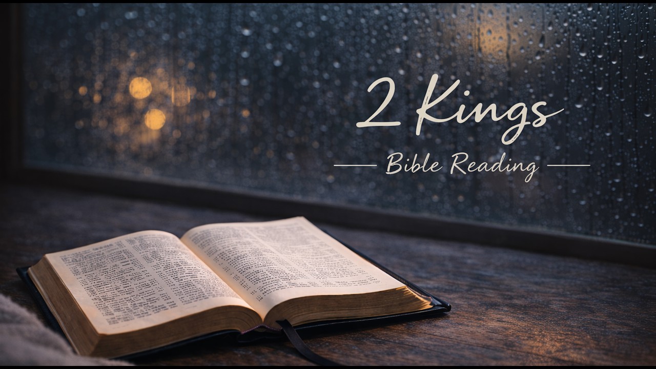 2 KINGS [Ch. 1–25] | Audio Bible with Rain Ambience | Peaceful Reading for Sleep, Study & Prayer