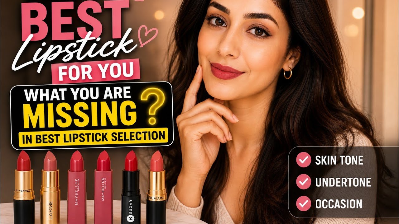 How to Match Lipstick With Your Skin Tone?? || Best Lipstick Shades For Your Complexion