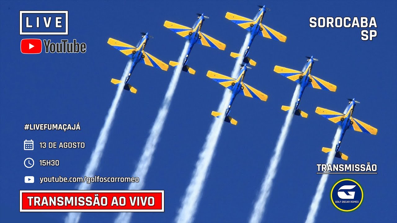 #livefumaçajá - Live com a Esquadrilha da Fumaça - #8 - Sorocaba - SP 13/08/2022