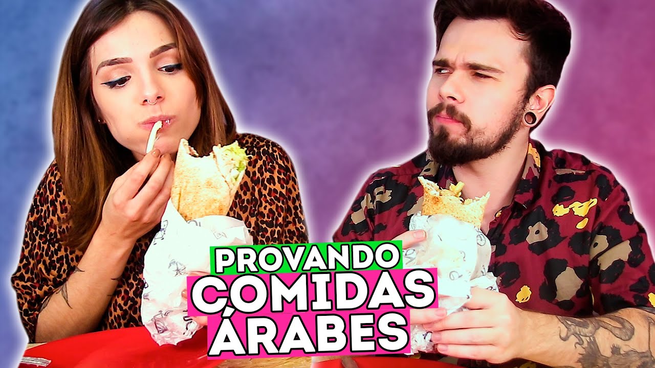 PROVANDO COMIDAS ÁRABES pela PRIMEIRA VEZ! #GABOB