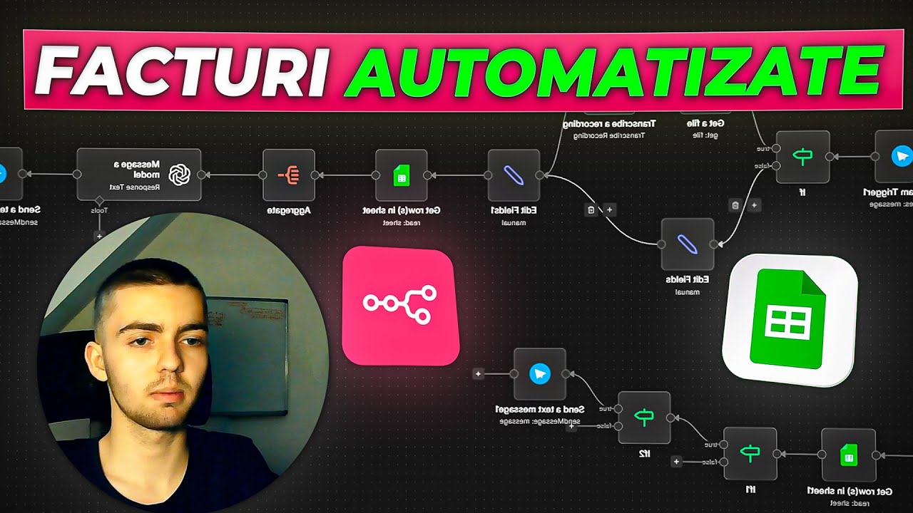 Cum îți automatizezi facturile și follow up urile cu AI Telegram + Google Sheets (n8n)