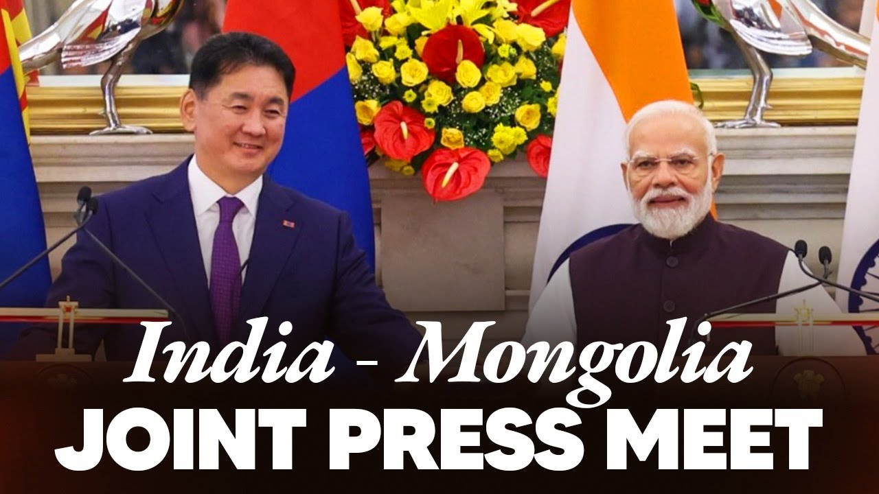 LIVE: PM Modi and Mongolian President Khurelsukh Ukhnaa attend the joint press meet in New Delhi