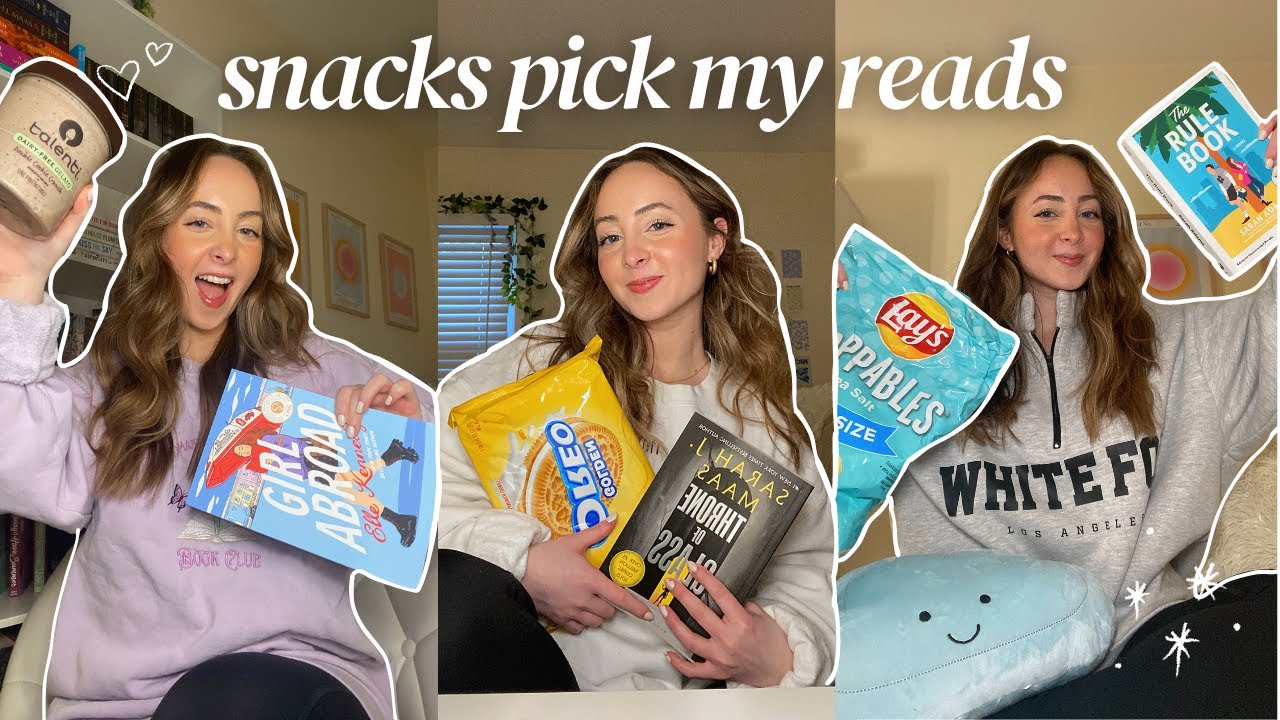 snacks pick my reads | spoiler free reading vlog