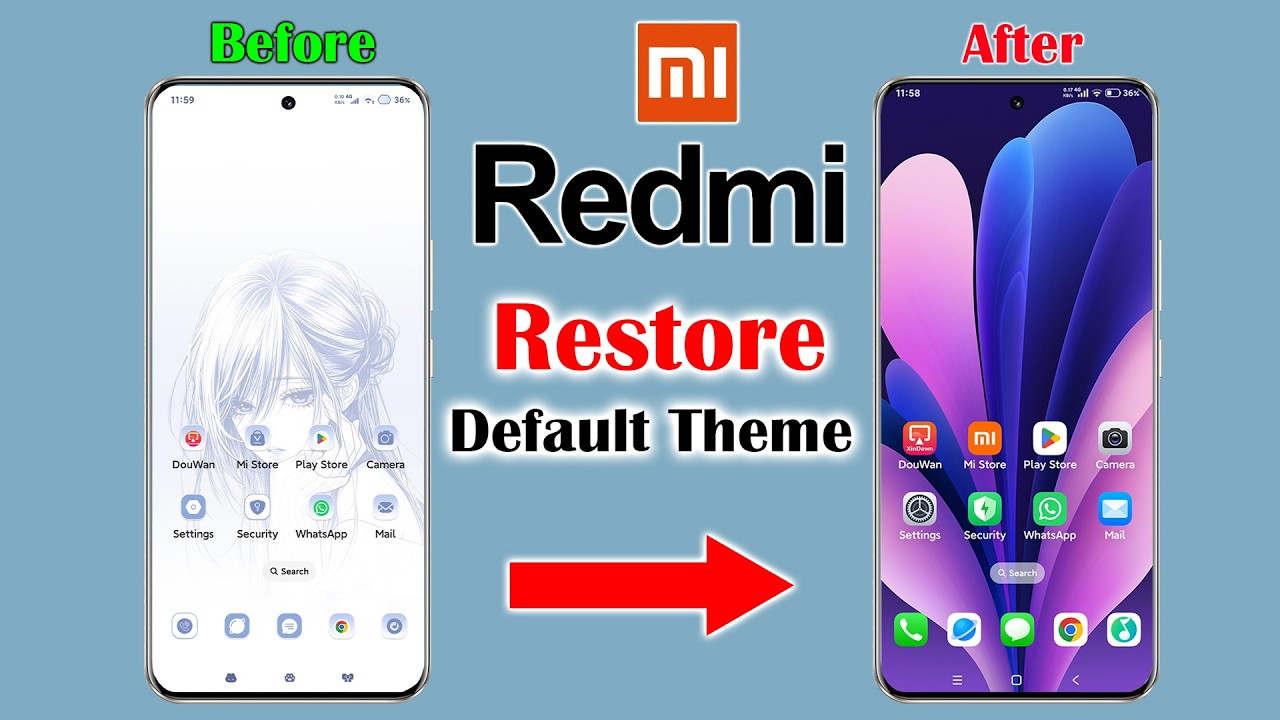 How to Restore the Default Theme on Redmi Phone