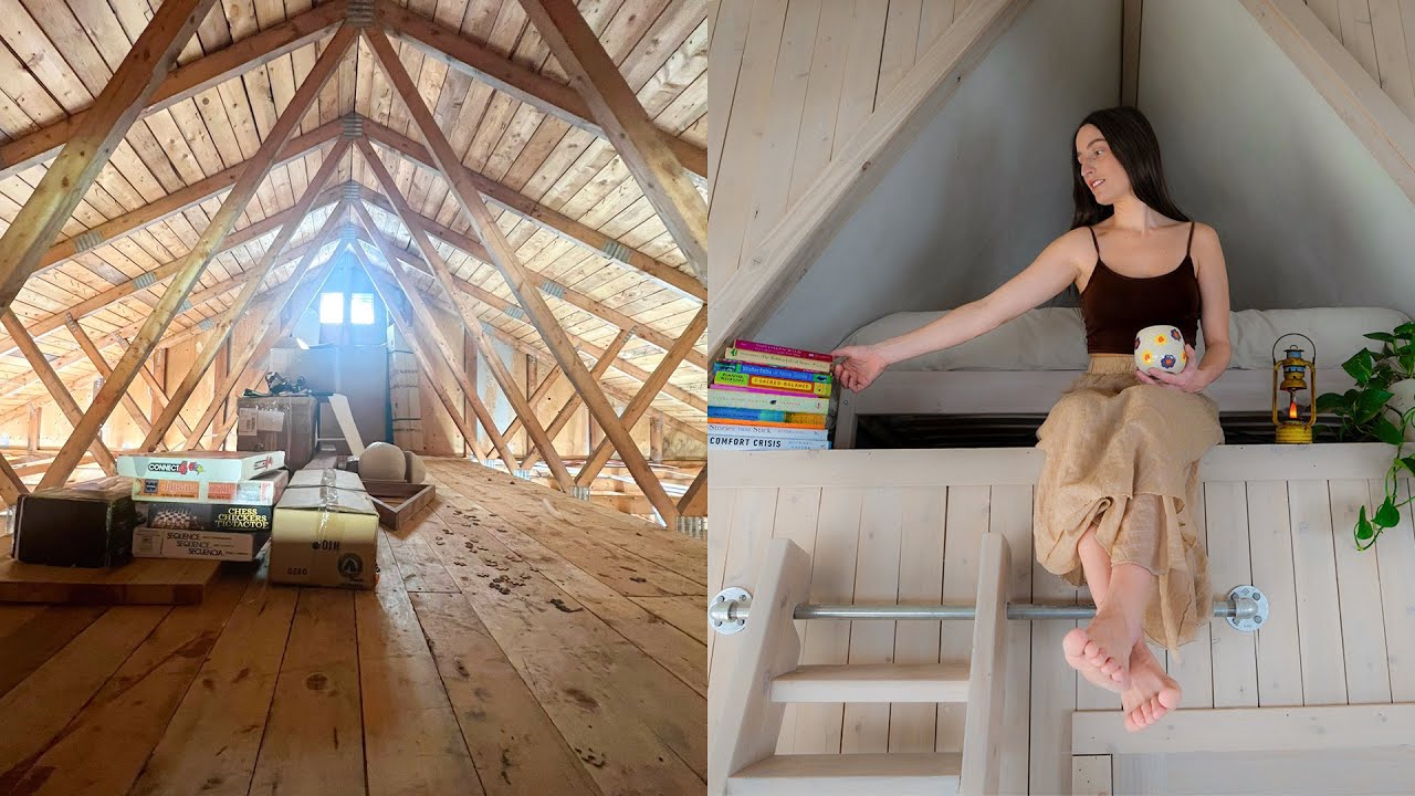 Incredible Attic Transformation: DIY Attic Loft Renovation