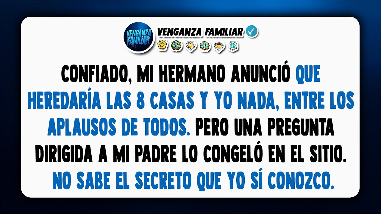 Mi hermano reclamó toda la herencia. Sonreí, porque él ignoraba el verdadero plan de papá.