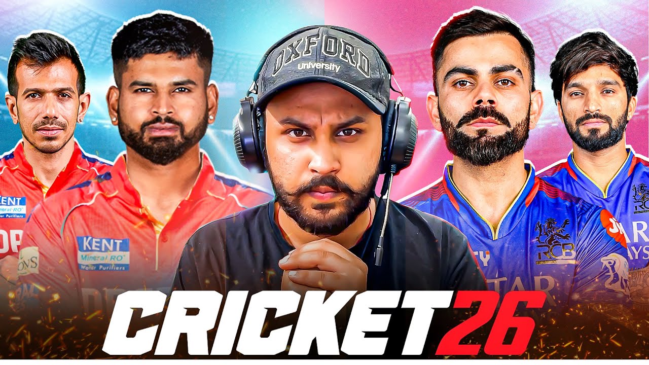 PLAYING RCB 🆚 PBKS in CRICKET 26