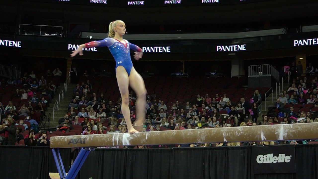 Riley McCusker (USA) - Balance Beam - 2017 AT&T American Cup