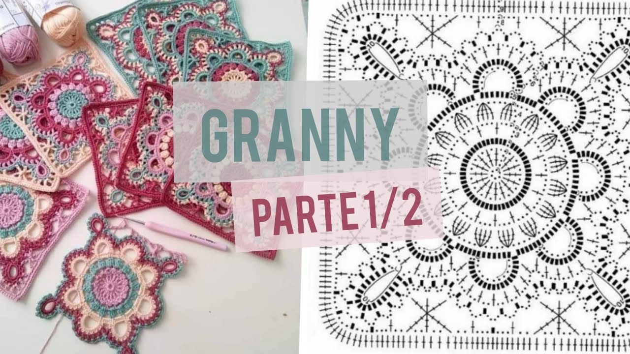Granny Crochet, Parte 1/2. Aprender a leer y tejer patrones paso a paso