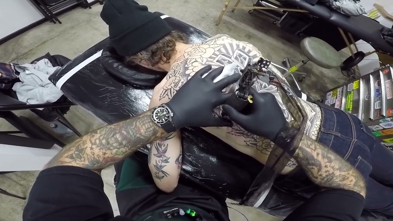 Tattooing A Traditional Backpiece POV