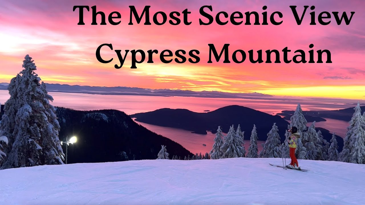 Skiing at Cypress Mountain Ski Resort Near Vancouver, BC, Canada