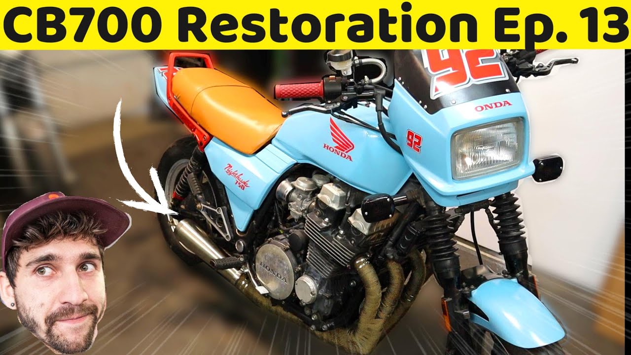 INSTALLING CUSTOM EXHAUST | Classic Honda Motorcycle Restoration