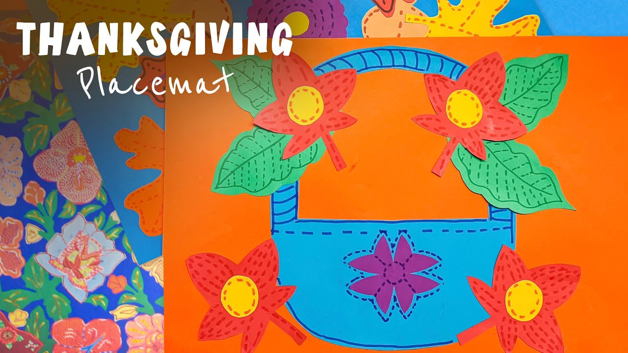 Make Your Own Placemats for Thanksgiving | Tivaevae Inspired