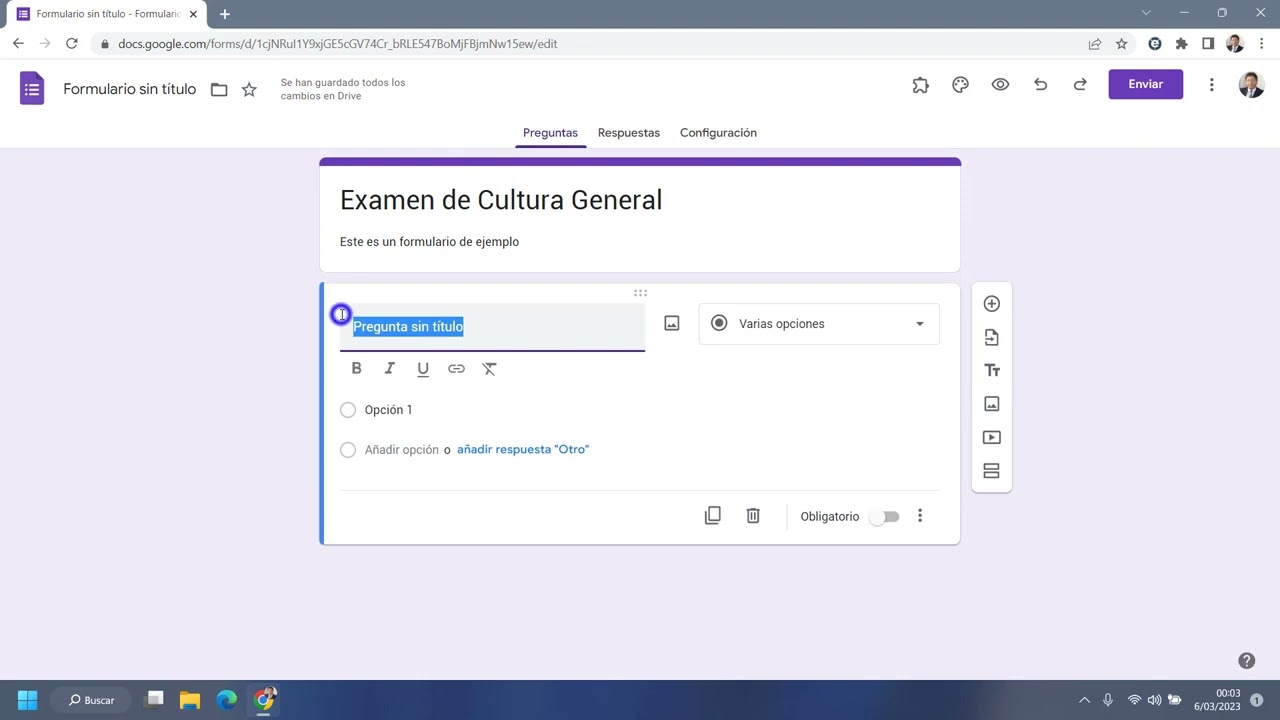 1. Crear cuestionarios en Google Forms