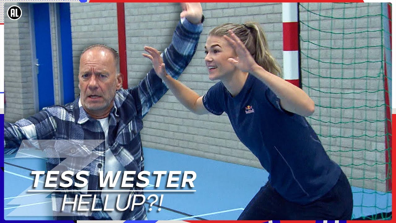 TESS WESTER MAAKT RON KEIHARD IN!🤾🏼‍♀️ | HELLUP?! HANDBAL | Zappsport