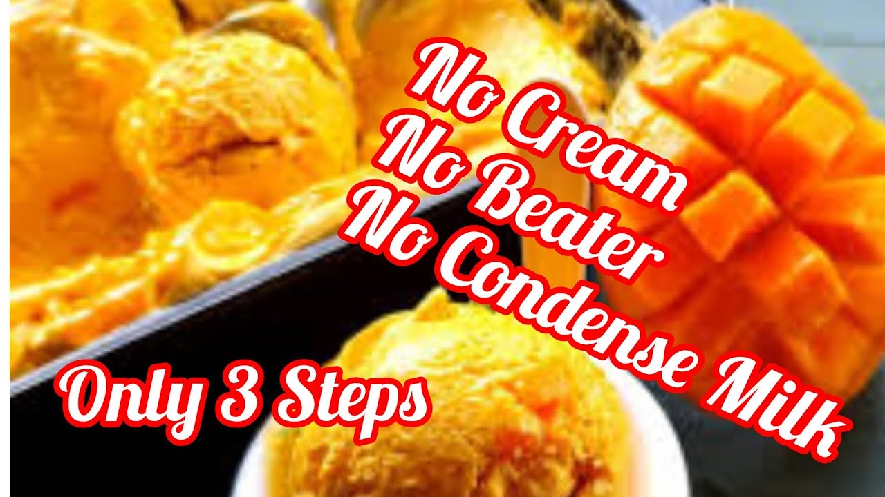 Easy & Simple Mango Rabdi IceCream Without Cream Only 3 Steps || Mango  Kulfi @bhukkaddelhike #viral