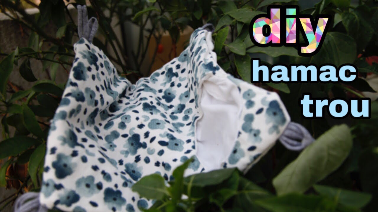 Diy hamac trou pour rat , furets, souris...