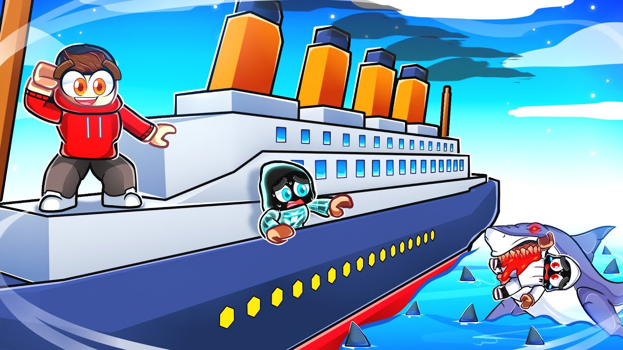 We Unlocked The TITANIC In Roblox SHARKBITE!